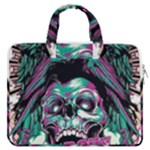 Anarchy Skull And Birds MacBook Pro 16  Double Pocket Laptop Bag 