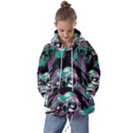 Anarchy Skull And Birds Kids  Oversized Hoodie