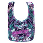 Anarchy Skull And Birds Baby Bib