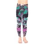 Anarchy Skull And Birds Kids  Classic Winter Leggings