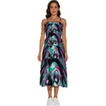 Anarchy Skull And Birds Sleeveless Shoulder Straps Boho Dress