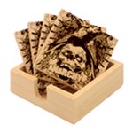 Anarchy Skull And Birds Bamboo Coaster Set