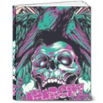 Anarchy Skull And Birds 8  x 10  Hardcover Notebook