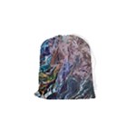 Abstract blend V Drawstring Pouch (Small)