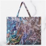 Abstract blend V Zipper Large Tote Bag