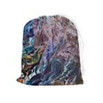 Abstract blend V Drawstring Pouch (XL)