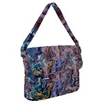 Abstract blend V Buckle Messenger Bag