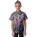Abstract blend V Kids  Short Sleeve Shirt