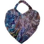 Abstract blend V Giant Heart Shaped Tote