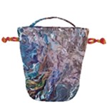 Abstract blend V Drawstring Bucket Bag