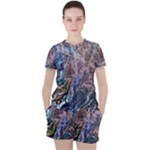 Abstract blend V Women s T-Shirt and Shorts Set