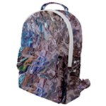 Abstract blend V Flap Pocket Backpack (Small)