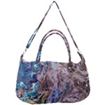 Abstract blend V Removable Strap Handbag