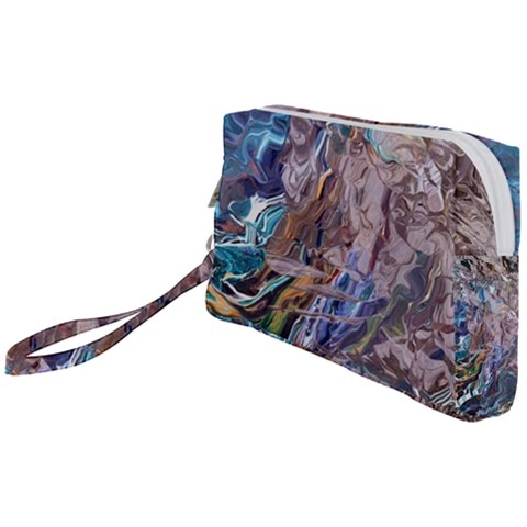 Abstract blend V Wristlet Pouch Bag (Small) from ArtsNow.com