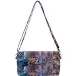 Abstract blend V Removable Strap Clutch Bag