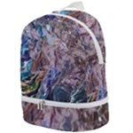 Abstract blend V Zip Bottom Backpack