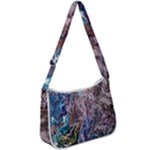 Abstract blend V Zip Up Shoulder Bag
