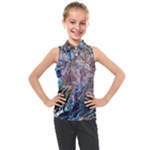Abstract blend V Kids  Sleeveless Polo T-Shirt