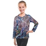 Abstract blend V Kids  Long Mesh T-Shirt