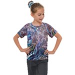 Abstract blend V Kids  Mesh Piece T-Shirt