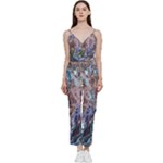 Abstract blend V V-Neck Camisole Jumpsuit