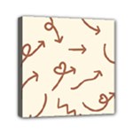 Abstract Arrow Sign Love Aesthetic Mini Canvas 6  x 6  (Stretched)