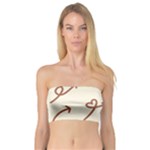 Abstract Arrow Sign Love Aesthetic Bandeau Top