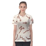 Abstract Arrow Sign Love Aesthetic Women s Sport Mesh T-Shirt
