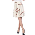 Abstract Arrow Sign Love Aesthetic A-Line Skirt