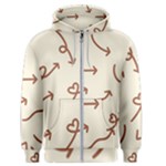 Abstract Arrow Sign Love Aesthetic Men s Zipper Hoodie