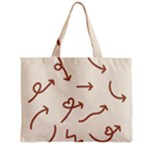 Abstract Arrow Sign Love Aesthetic Zipper Mini Tote Bag