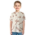 Abstract Arrow Sign Love Aesthetic Kids  Sport Mesh T-Shirt