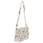 Abstract Arrow Sign Love Aesthetic Shoulder Bag with Back Zipper