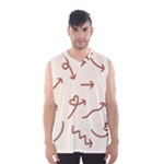 Abstract Arrow Sign Love Aesthetic Men s Basketball Tank Top