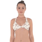 Abstract Arrow Sign Love Aesthetic Halter Neck Bikini Top