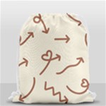 Abstract Arrow Sign Love Aesthetic Drawstring Bag (Small)
