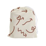 Abstract Arrow Sign Love Aesthetic Drawstring Pouch (XL)