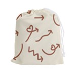 Abstract Arrow Sign Love Aesthetic Drawstring Pouch (2XL)