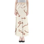Abstract Arrow Sign Love Aesthetic Full Length Maxi Skirt