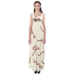 Abstract Arrow Sign Love Aesthetic Empire Waist Maxi Dress