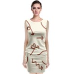 Abstract Arrow Sign Love Aesthetic Classic Sleeveless Midi Dress