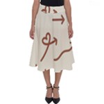 Abstract Arrow Sign Love Aesthetic Perfect Length Midi Skirt