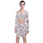 Abstract Arrow Sign Love Aesthetic Top and Skirt Sets