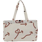 Abstract Arrow Sign Love Aesthetic Canvas Work Bag