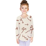 Abstract Arrow Sign Love Aesthetic Kids  Long Sleeve T-Shirt