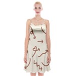 Abstract Arrow Sign Love Aesthetic Spaghetti Strap Velvet Dress