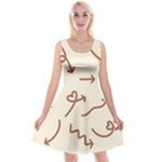 Abstract Arrow Sign Love Aesthetic Reversible Velvet Sleeveless Dress