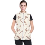Abstract Arrow Sign Love Aesthetic Women s Puffer Vest