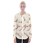 Abstract Arrow Sign Love Aesthetic Womens Long Sleeve Shirt