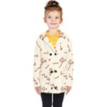 Abstract Arrow Sign Love Aesthetic Kids  Double Breasted Button Coat